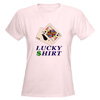Lucky Blackjack Shirt Women's Pink T-Shirt